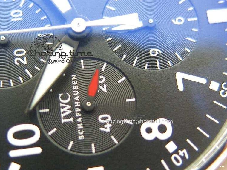 MIROTIME 0213 Soft Pilot Chrono 3777 43mm ZF 1:1 Best Edition Black Dial On Black Leather Strap A 7360